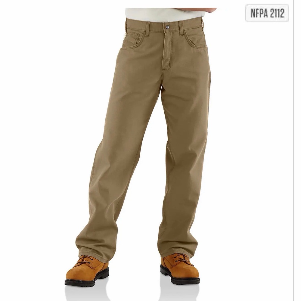 Carhartt NWT Cat 2 FR Midweight Canvas Jeans Flame Resistant Pant Size 38 x 30